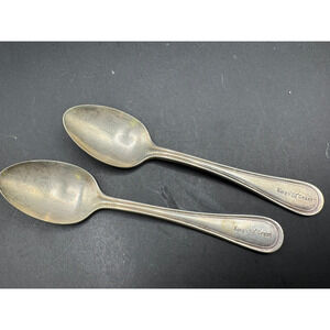 Kings Grant Vintage Silverplate Serving Spoon Reed & Barton Lot of 2